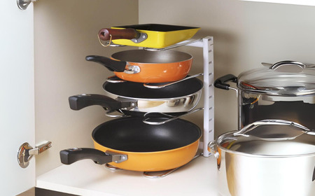 たてよこ収納フライパンラック シンク下収納 キッチン収納 パンラック キッチン 燕三条製
