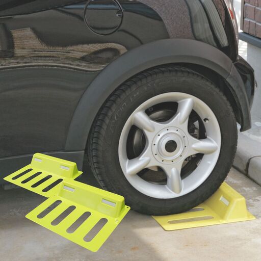 パーキングストップ 車止め 車輪止め 輪留め 車 ストッパー 駐車 簡単設置 燕三条製 [株式会社オビタス]【016S053】