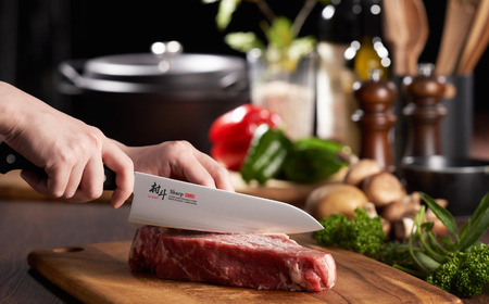 村斗SHARP 2本セット（三徳・牛刀） 万能包丁 食洗機対応 キッチン用品 調理器具 新生活 燕三条製 [下村工業] 【016S065】