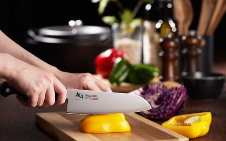 村斗SHARP 2本セット（三徳・ペティ） 万能包丁 フルーツナイフ 食洗機対応 キッチン用品 調理器具 新生活 燕三条製 [下村工業] 【015S149】