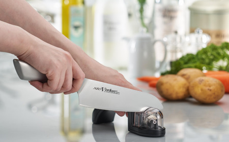 ネオヴェルダン三徳・ダイヤキレックス（包丁研ぎ器）セット 万能包丁 研ぎ器 簡単 キッチン用品 調理器具 新生活 燕三条製 [下村工業] 【014S105】