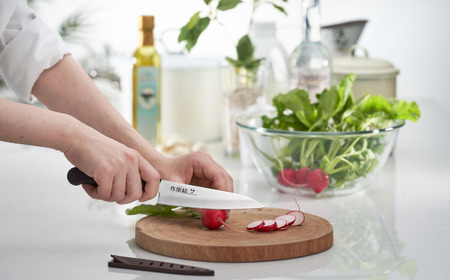 作楽結 サヤ付き2本セット（三徳・ペティ） 万能包丁 フルーツナイフ 食洗機対応 キッチン用品 調理器具 新生活 燕三条製 [下村工業] 【010S533】