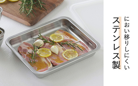 蓋付ステンレスバット ワイド2個組 キッチン用品 燕三条製 新生活 一人暮らし 下村企販【012S108】