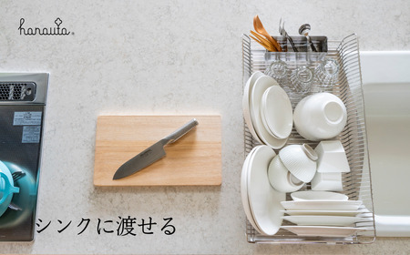 hanauta 水切りラック縦置きロングワイド SR ステンレス 燕三条 キッチン 箸立て  [ハナウタ]