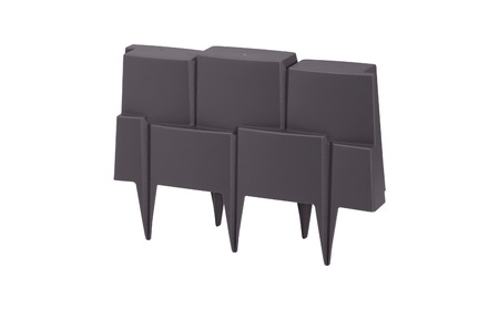 フラワーベッドフェンス柵っと10個組 ダークブラウン 2個セット 花壇作り 土留め ストッパー DIY 庭造り 造園 手入れ 間仕切り 園芸 ガーデニング【010S650】