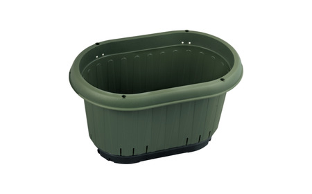 GPエアスリットプランター470トレー付 カーキ 3個セット 屋外 家庭菜園 園芸用品 燕三条製 【010S651】