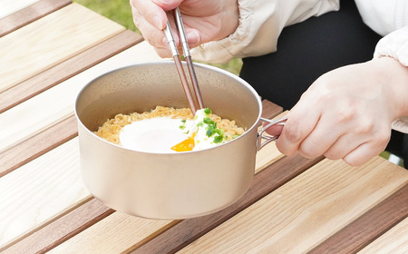 [ベルモント] チタンクッカー4点セット(M) ケース付 アウトドア用品 キャンプ用品 登山 防災 アウトドアギア 燕三条製 【030S088】