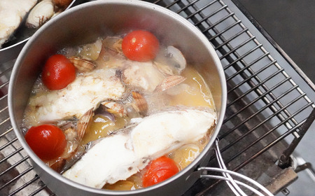 [ベルモント] チタンクッカー4点セット(L) ケース付 アウトドア用品 キャンプ用品 登山 防災 アウトドアギア 燕三条製 【035S027】