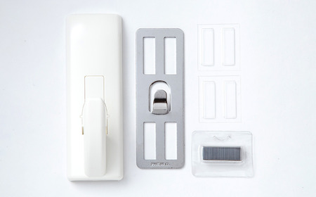 石膏ボード用固定金具 P-4ジャストフックセット白×3個セット 壁美人 壁掛けホルダー ホッチキス 簡単 おしゃれ 玄関 リビング キッチン 【012S054】