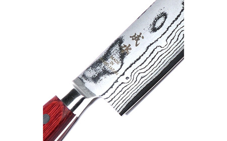 [成水] ダマスカスv金10号割込 菜切包丁 刃部16cm キッチンツール ダマスカス 調理器具 料理包丁 【040S029】