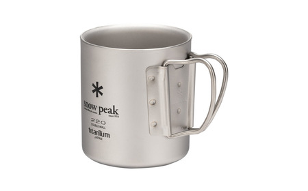 スノーピーク チタンダブルマグ 220 フォールディングハンドル MG-051FHR (Snow Peak) キャンプ用品 アウトドア用品 防災 防災グッズ 防災用品【017S130】