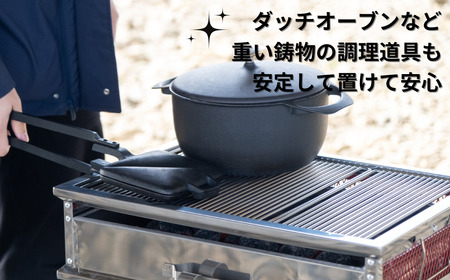 ストレートタフグリル フルサイズ 360×360 焼き網 アウトドア バーベキュー BBQ キャンプ 七輪 ステンレス 【050S025】