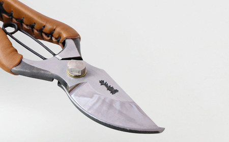 剪定鋏 225mm 本革 T-34C 庭仕事 ガーデニング 園芸用品 燕三条製 [外山刃物]