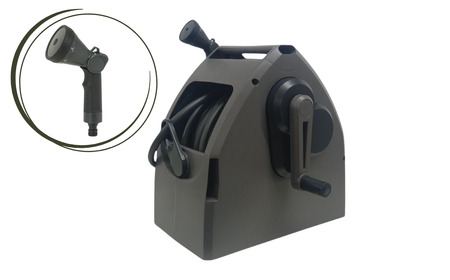 ホースリールギアスピードギガ 30m KGHN30DD(DGY) ホース ガーデニング 水やり 散水 園芸 [Breezy Green] 【020S086】