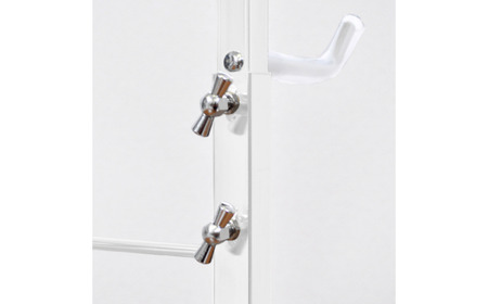 室内自転車スタンド 1台用 (ホワイト) サイクル ロードバイク ディスプレイ [足立製作所]