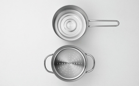 ステンレス ミニ 2段蒸し器14cm トング付 IH対応 小さめ 燕三条 日本製 三条市 【012S143】