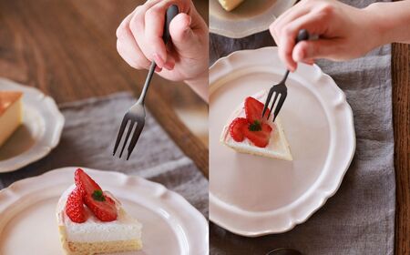 黒染め カトラリー デザートセット [ざらざら] 96 KURO スプーン フォーク ステンレス製 燕三条製 新生活 ギフト 一人暮らし おしゃれ キッチン ティータイム おもてなし【010S755】