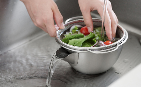 [家事問屋] 横口ボウルザルセット 15 キッチン用品 燕三条製 下村企販 新生活 【011S294】