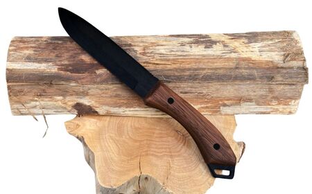 剣謙心 アウトドアナイフ ヤイバ 黒染【L】130mm  キャンプ用品 アウトドア用品 万能ナイフ サバイバルナイフ 焚火 薪割り 燕三条製【048S017】