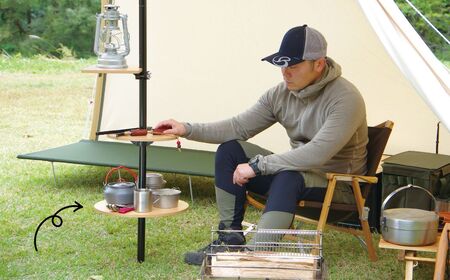 [ベルモント]ワンポールテーブル 395 キャンプ用品 アウトドア用品 机 台 【025S077】