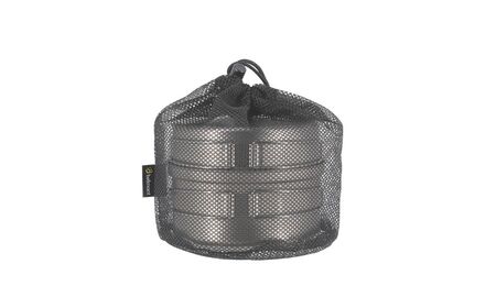 [ベルモント]チタントレールクッカー650・1000セット コッヘル 軽量 アウトドア用品 キャンプ用品 キッチン用品 野外 調理 収納ケース付き【040S045】