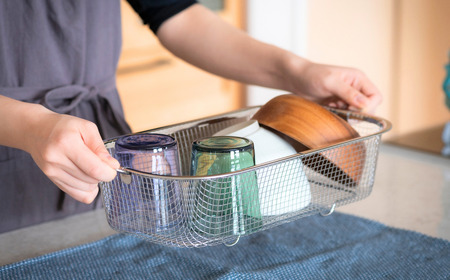 すっきり暮らすセット（深型+まな板スタンド） 水切りかご ステンレス 食洗機対応 燕三条製 [ビーワーススタイル] 【012S150】