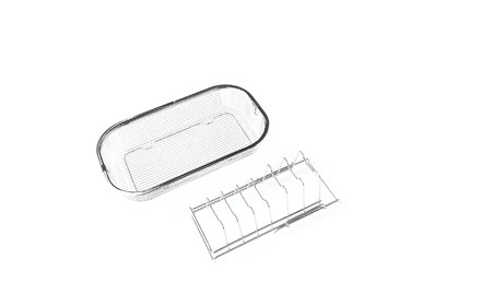 すっきり暮らすセット（浅型+ディッシュラック） 水切りかご ステンレス 食洗機対応 燕三条製 [ビーワーススタイル] 【012S151】