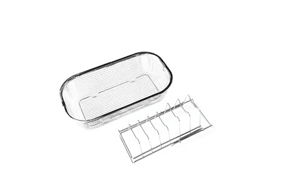 すっきり暮らすセット（深型+ディッシュラック） 水切りかご ステンレス 食洗機対応 燕三条製 [ビーワーススタイル] 【013S149】