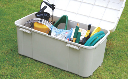 スペースボックス880 アイボリー 105L 防災 アウトドアコンテナ キャンプ用品 宅配ボックス