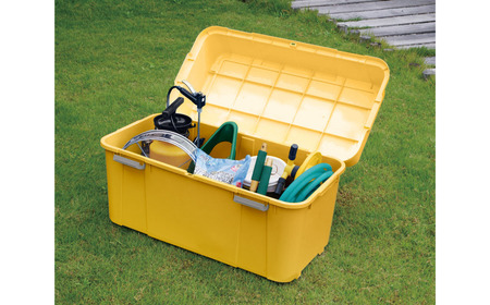 スペースボックス880 イエロー 105L 防災 アウトドアコンテナ キャンプ用品 宅配ボックス