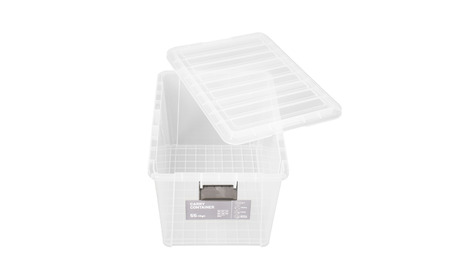 キャリーコンテナ55 ハイ クリア(2個セット) キャンプ アウトドア 収納 宅配ボックス 頑丈 スタッキング 収納雑貨 グリーンパル【010S814】