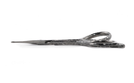 ダマスカス小ばさみ ブラック 先丸 美容 ビューティケア 燕三条製 [FAN OUT]【066S018】