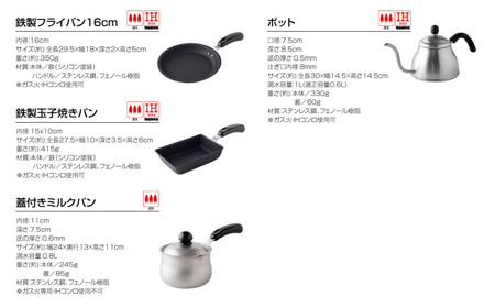 ちっちゃなシリーズ 4点セット 燕三条製 アーネスト