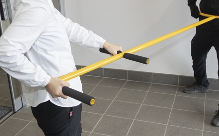 持ちやすいさすまた 防犯 捕獲 刺股 サスマタ 【099S027】