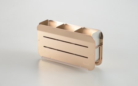 [ハナウタ] 水切りラック 横置き ローズゴールド ステンレス製 キッチン用品 燕三条製