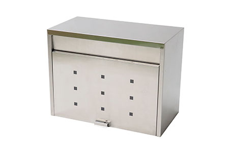  鍵付大型ステンレス郵便ポスト（郵便受け） [グリーンライフ] 【026P002】