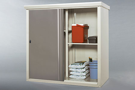 ファミリー物置き ダシーレ 1515（チタングレー） 約155×82×高さ153cm 倉庫 組立式 収納庫 倉庫や物置（収納庫）として便利 [グリーンライフ]【228P003】