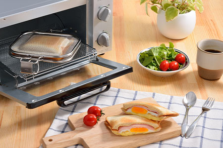 魚焼きグリル用ピザプレート&ホットサンドメッシュセット [leye] 【014P043】