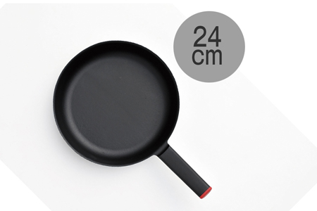 SSC 鋳物フライパン 24cm レッド IH対応フライパン 軽量 鉄 燕三条製