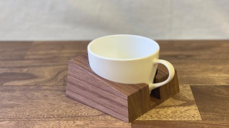 マグカップホルダーM　(ウォルナット) 燕三条製 デスク おしゃれ【014S002】