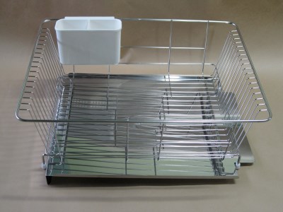 水が流れるステンレス製水切り（ワイド横型） 水切りラック