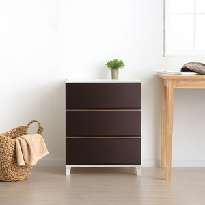 収納チェスト ルームスワイドシェード 543 3段 ブラウン プラスチック 新生活 チェスト