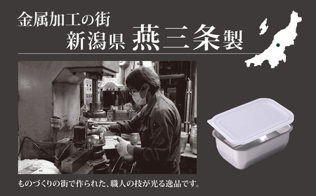 お料理はかどる 蓋付き角バット1/4サイズ 2個セット (ステンレスバット)【010S082】