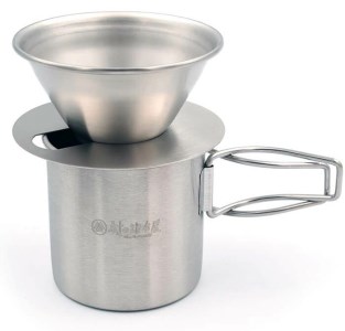 村の鍛冶屋 ツーリングケトルクッカー＆ドリッパーセット&マグカップ3点セット 収納袋付 バイク 登山  キャンプ用品 アウトドア用品 燕三条製 防災 防災グッズ 防災用品 【019S014】