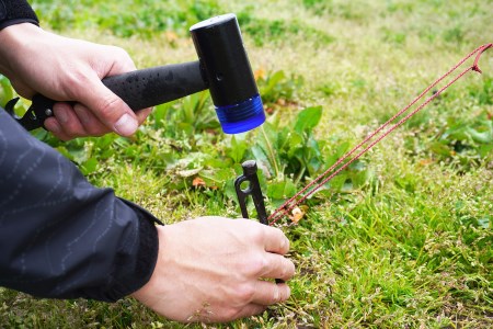 静音ペグハンマー（ブルー） キャンプ用品 アウトドア用品