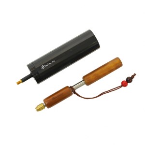 [ベルモント] 焚き火ブロウパイプ ライトブラウン ポンプ付き 火吹き棒 キャンプ用品 アウトドア用品  【011S057】