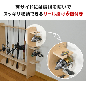 釣竿ラック ダブル ロッドスタンド 釣り フィッシング 収納 【022S015】