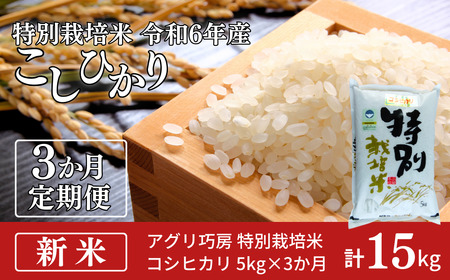 定期便5kg×3ヶ月] 特別栽培米 コシヒカリ5kg 新潟県認証 新潟県三条市