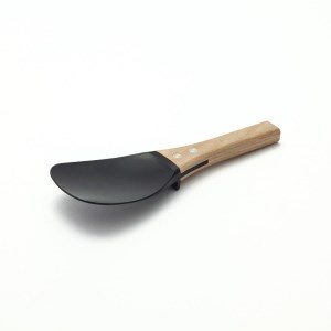 “いつまでも”くっつかない しゃもじ(黒/生成り) キッチン用品 新生活 一人暮らし 燕三条製 [プリンス工業] 【025S022】