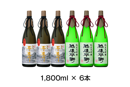新潟清酒 大吟醸・純米大吟醸6本セット 日本酒 [福顔酒造] 【192P001】